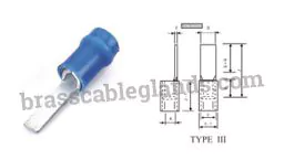 Copper Insulated Flat Type Cable Terminal Ends