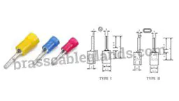 Copper Insulated Pin Type Cable Terminal End